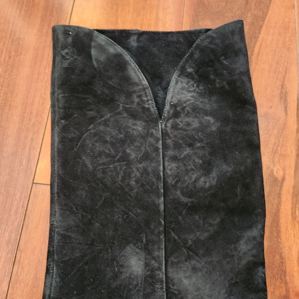 Louise et Cie Black Suede Leather Knee High Boots 9.5